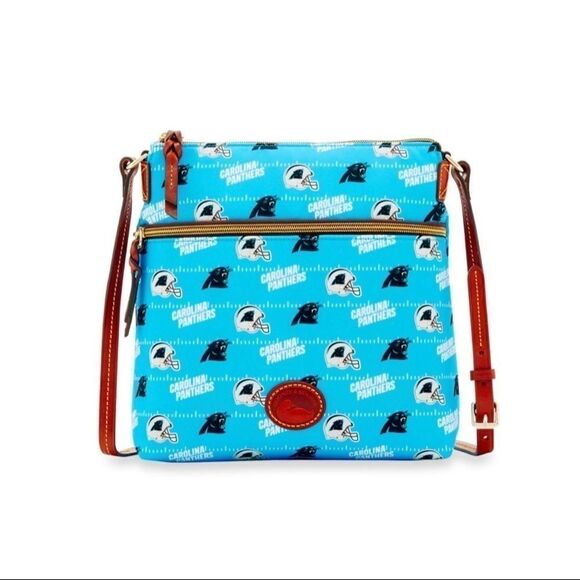 Dooney & Bourke Carolina Panthers cross body purse A27 - Picture 1 of 3
